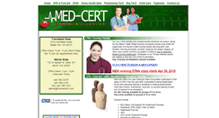 Desktop Screenshot of mymedcert.com