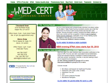 Tablet Screenshot of mymedcert.com